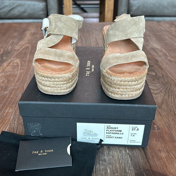 Rag & Bone Platform Espadrille - size 37.5 (7.5) - Picture 12 of 14
